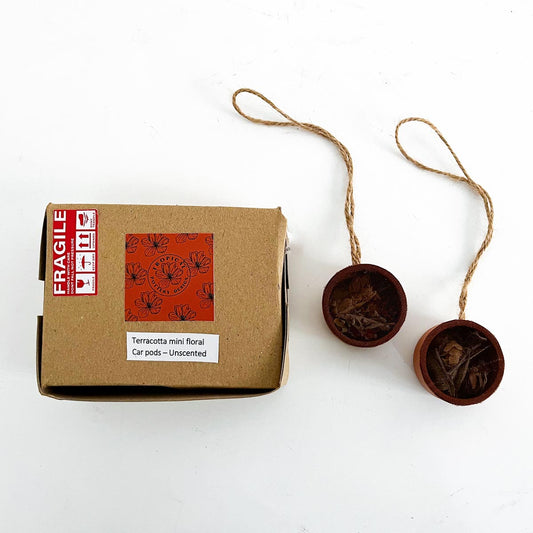 Terracotta Mini Floral Car pods - Unscented