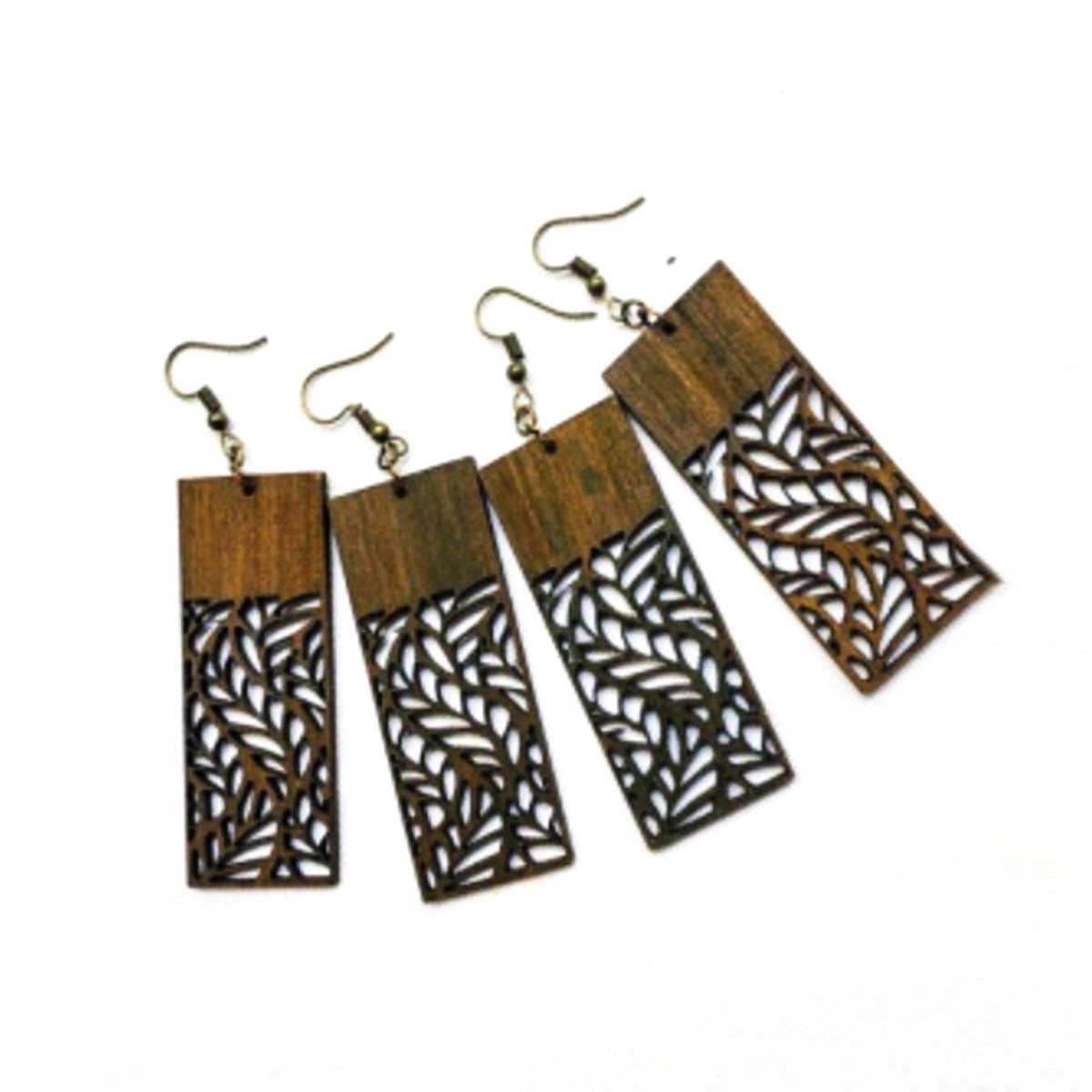 Art Box Wooden Earrings