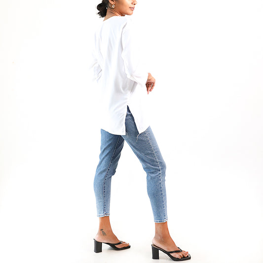 Ethereal White Kurtha