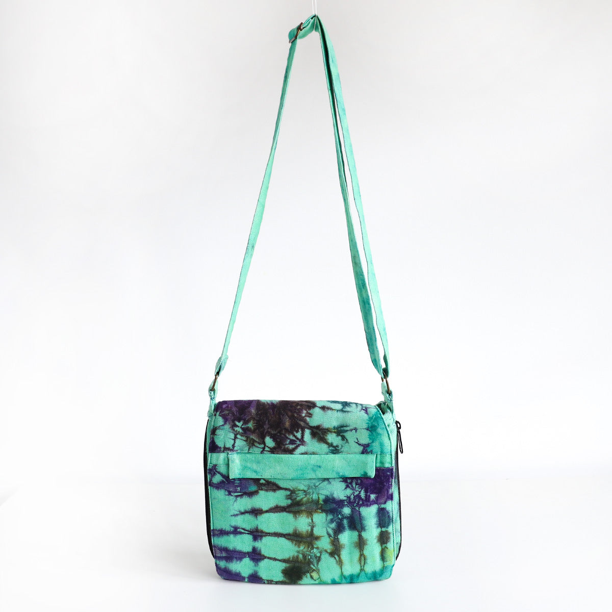 Ocean Wave Tie-Dye Messenger Bag