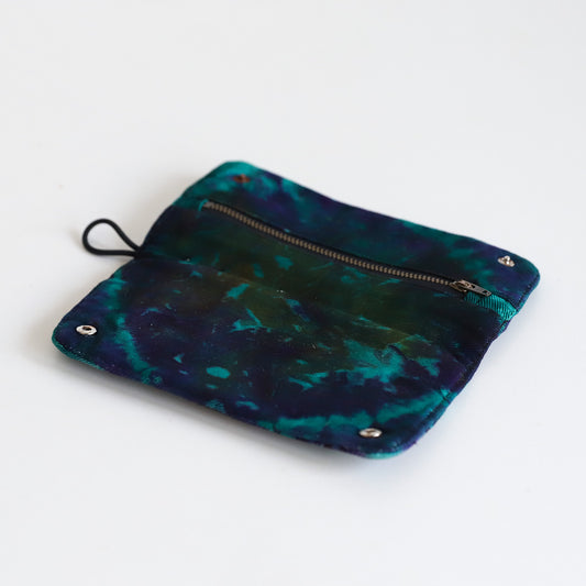 Blue Tide Tie-Dye Pouch