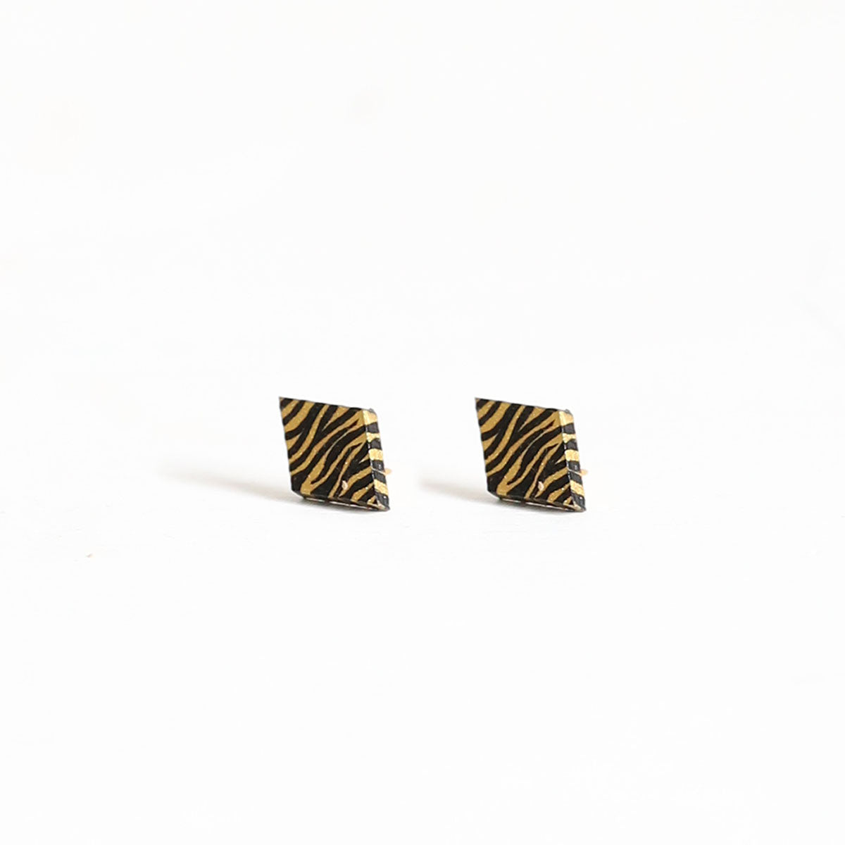 Golden Glow Wooden Earrings