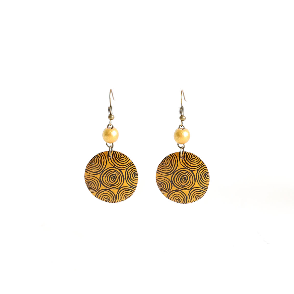 Cheetah Print Wooden Earrings