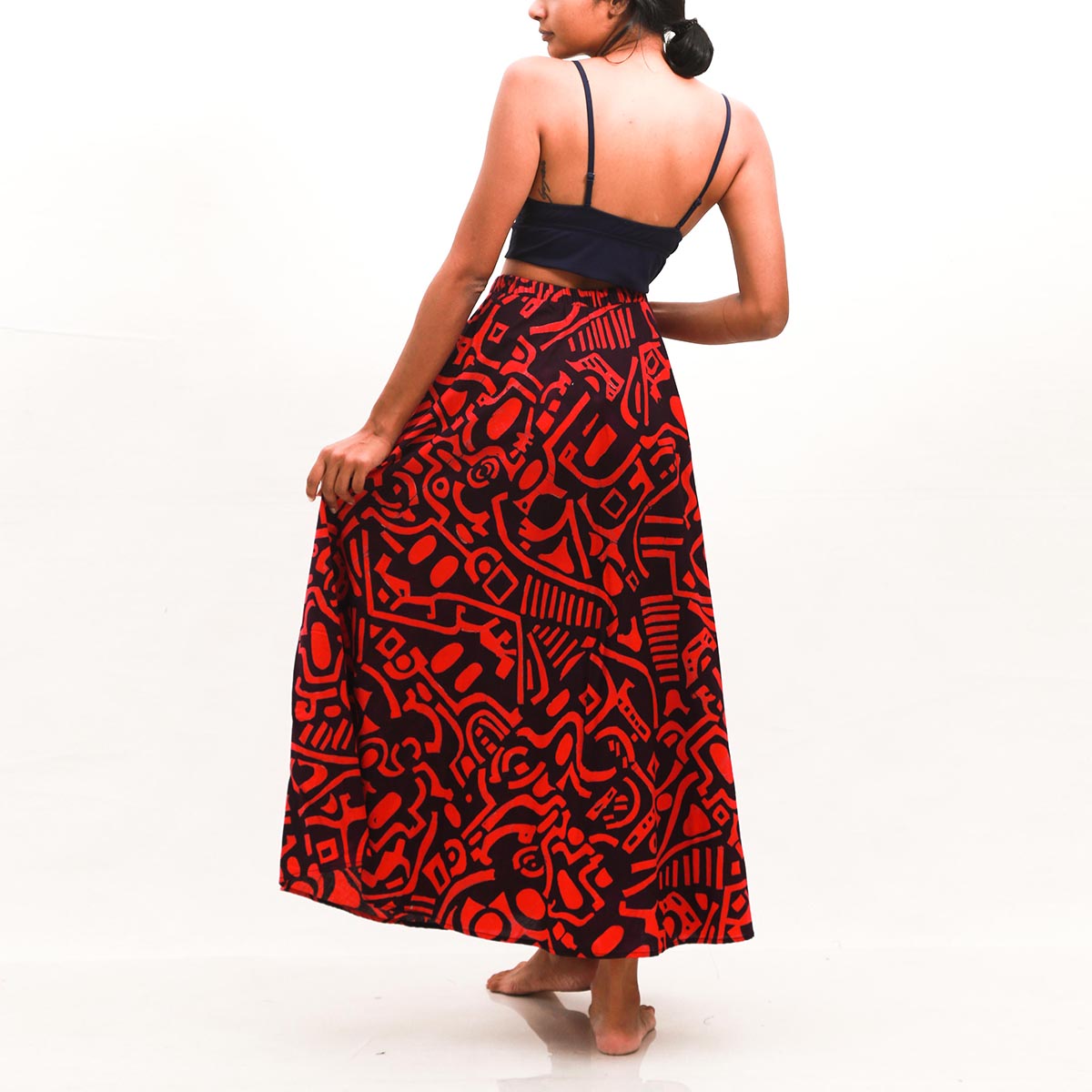 Abstract Batik Skirt