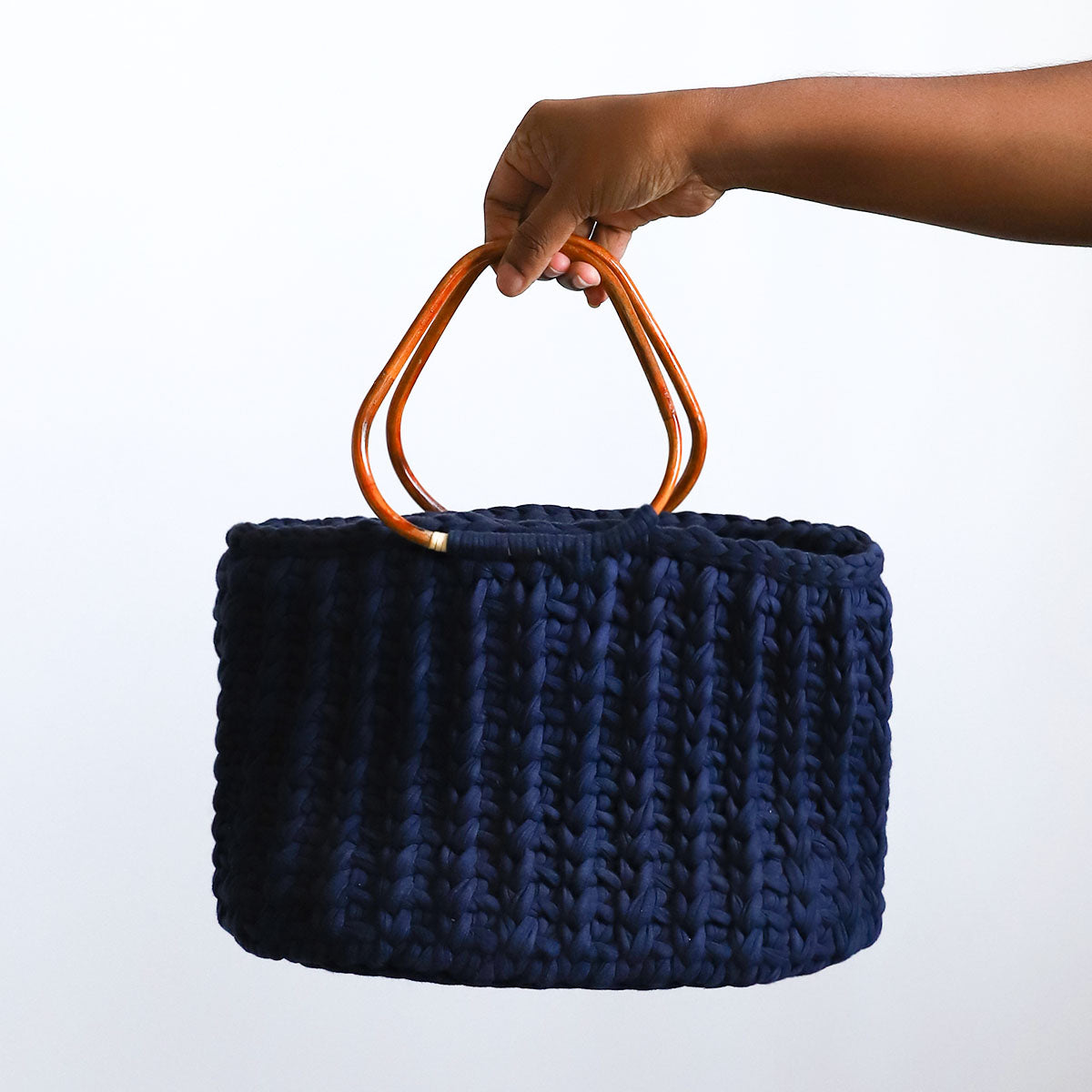Mystic Navy Crochet Bag
