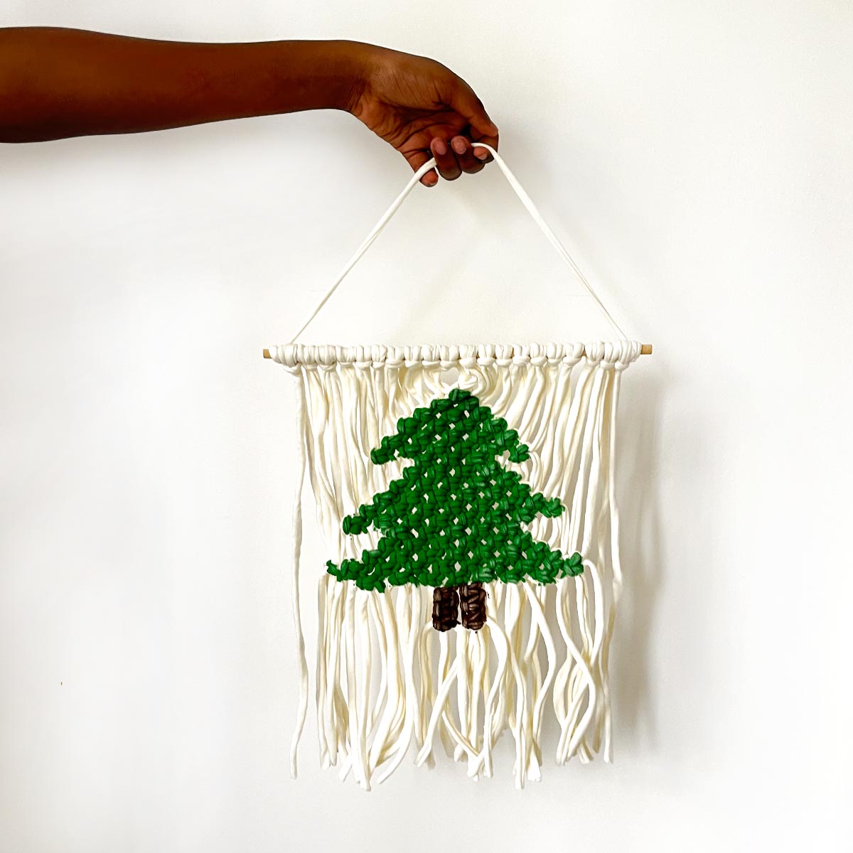 Festive Macrame Christmas Wall Hanger