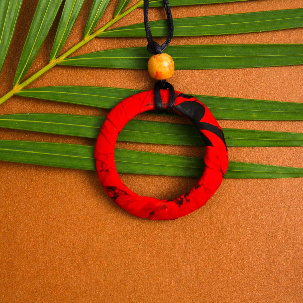 Fiery Batik Necklace