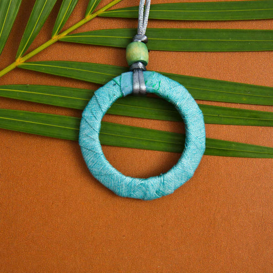 Sky Blue Batik Necklace