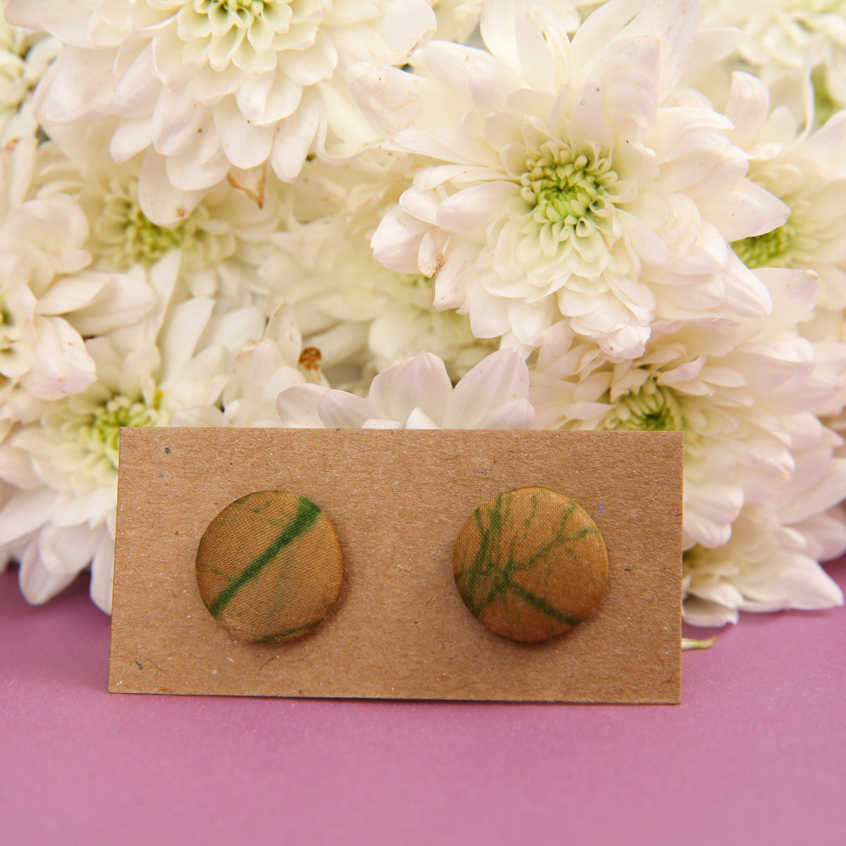 Forest Batik Earrings