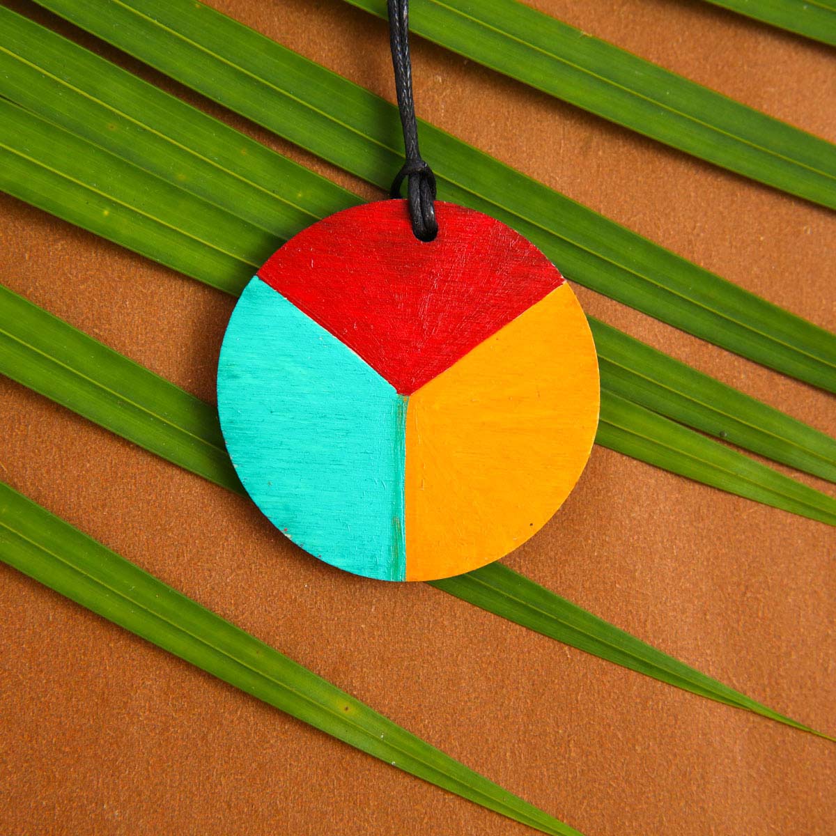 Peace Wooden Necklace