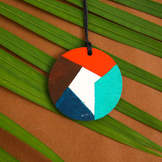 Block Wooden Necklace