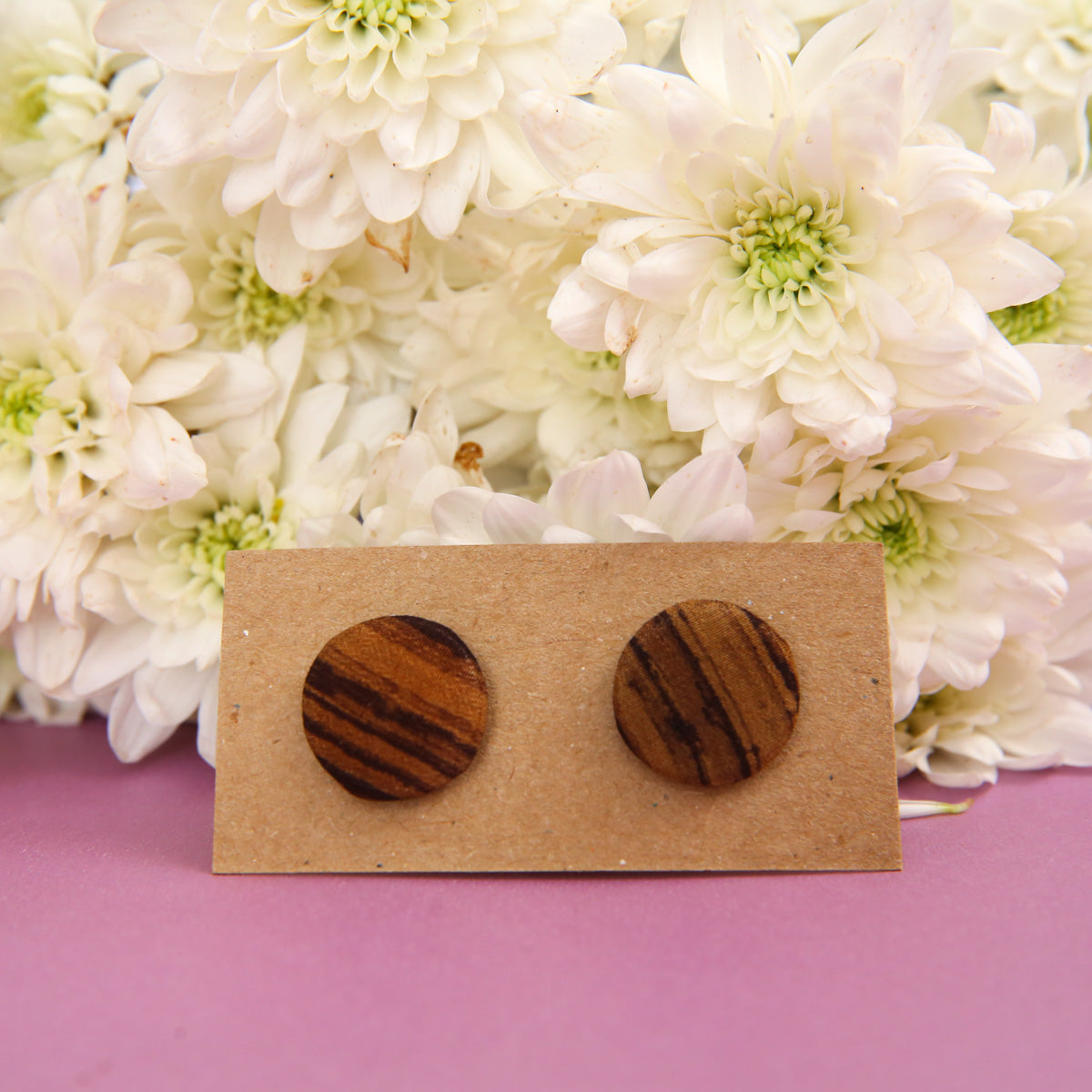 Tan Lines Batik Earrings