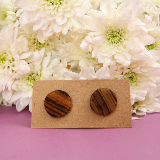 Tan Lines Batik Earrings