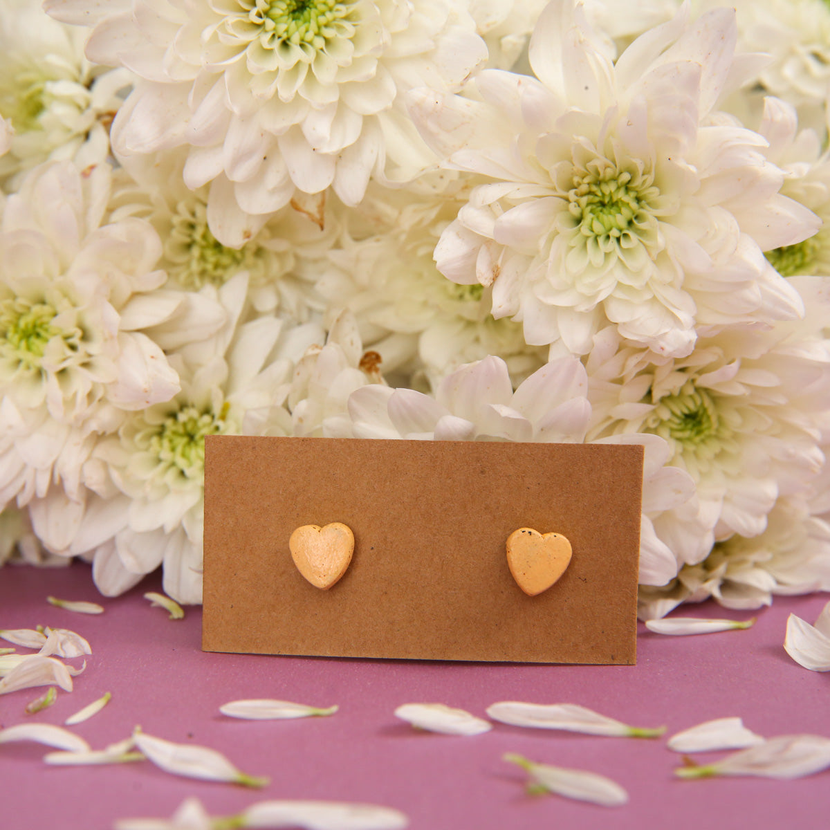 Hearts Terracotta Earrings