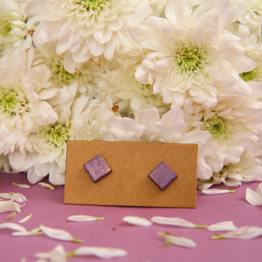 Square Terracotta Earrings