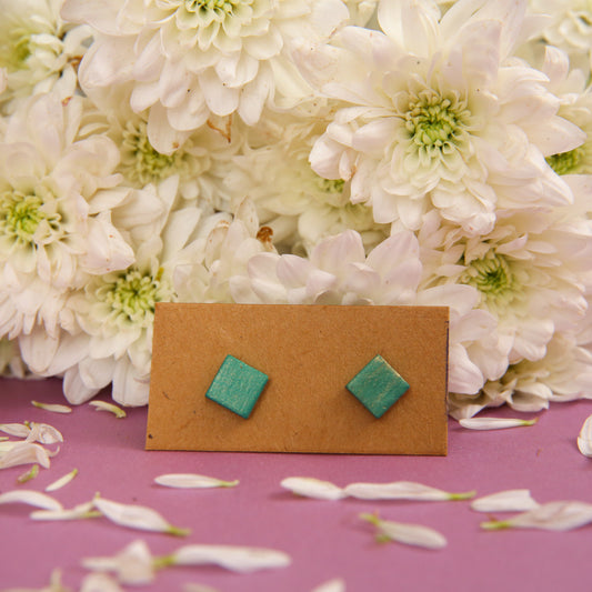 Square Terracotta Earrings