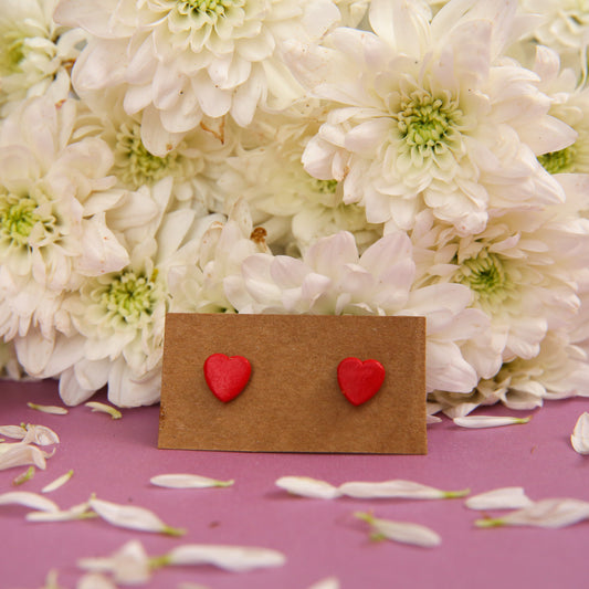 Hearts Terracotta Earrings