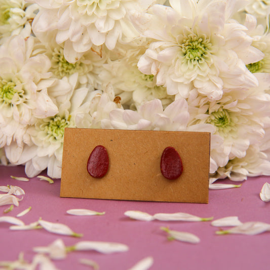 Oval Terracotta Earrings