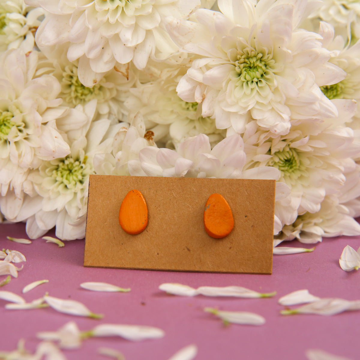 Oval Terracotta Earrings