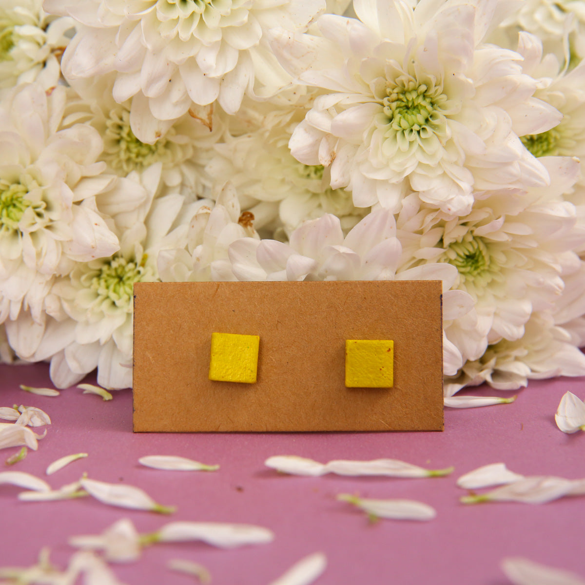 Square Terracotta Earrings