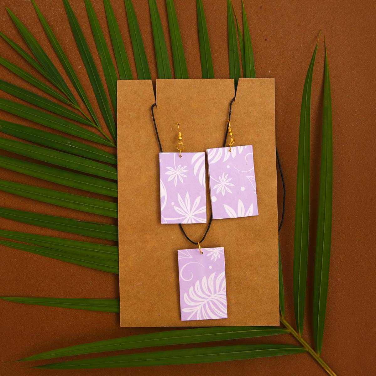 Lavender Love Paper Jewellery Set