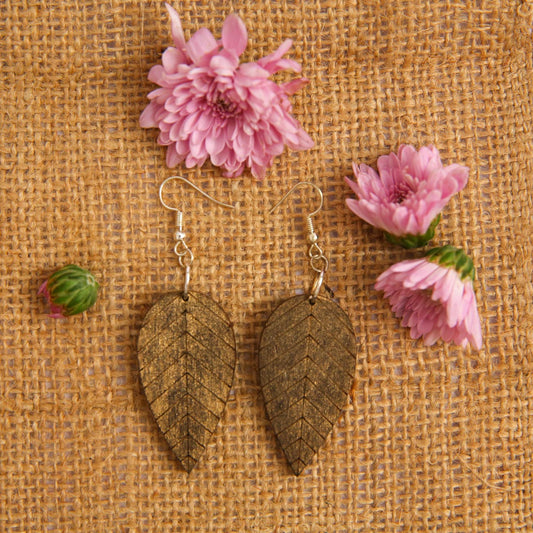 Wilting Wooden Earrings