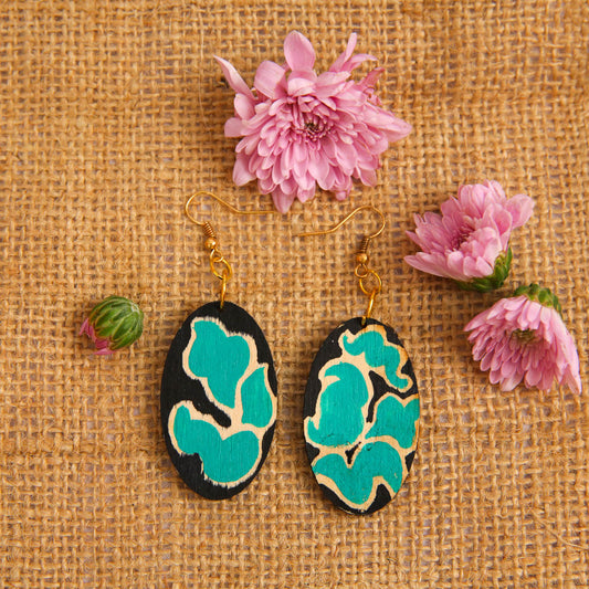 Abstract Wooden Earrings