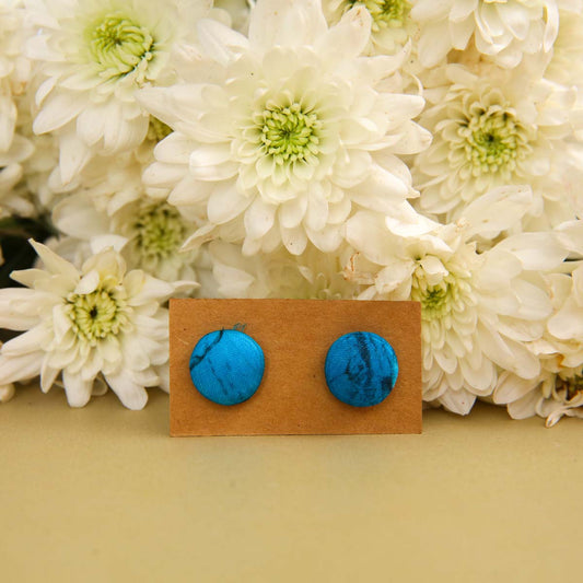 Under Water Batik Earrings