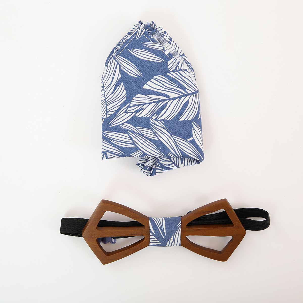 Blue Palms Simple Bow Tie Set