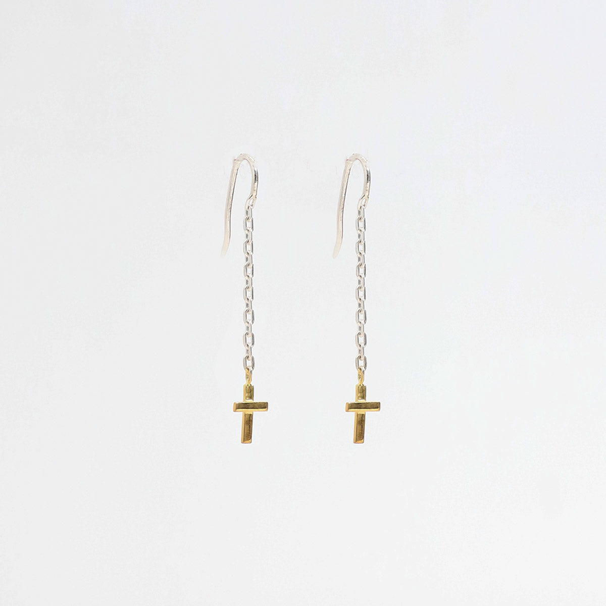 Cross Drop Earrings