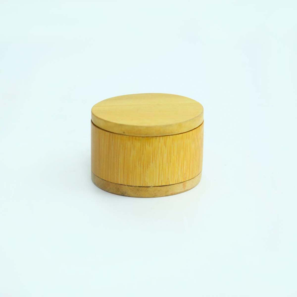 Round Bamboo Jewellery Box