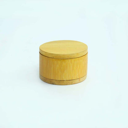 Round Bamboo Jewellery Box