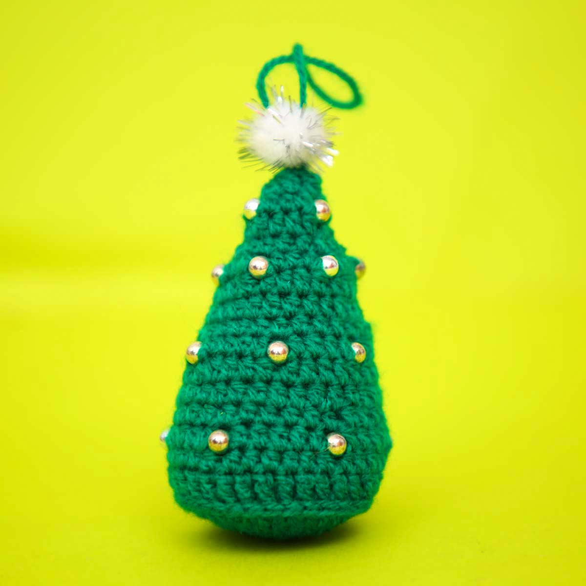 Green Amigurumi Crochet Ornament