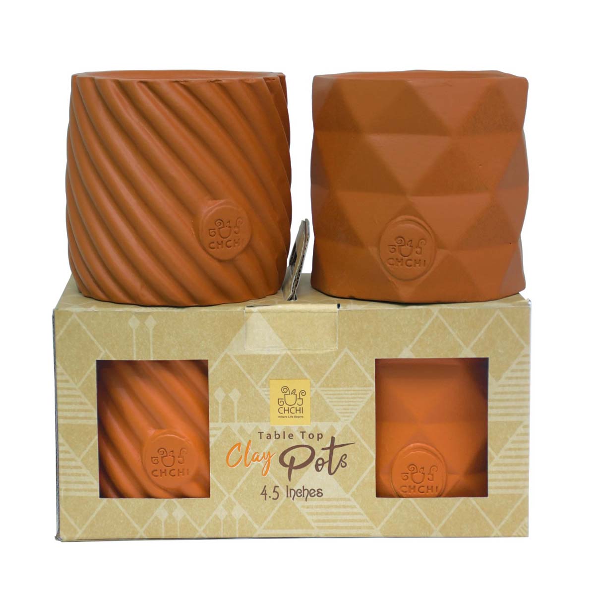 Table Top Clay Pot Set