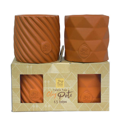 Table Top Clay Pot Set