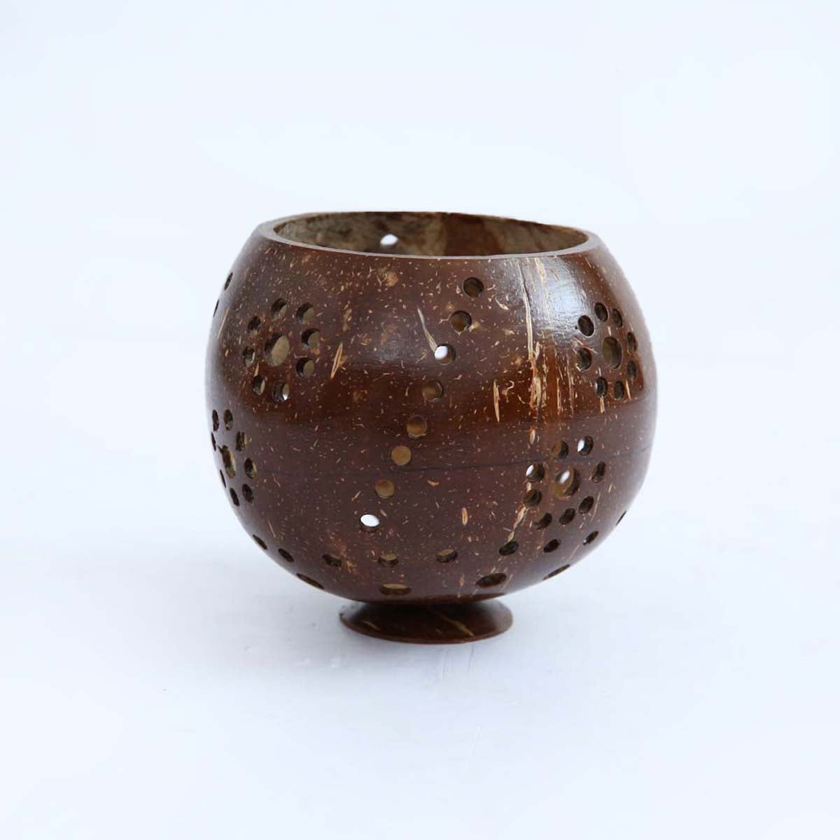 Coconut Shell Candle Holder