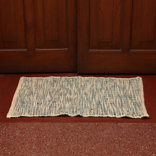 Blue Stripes Door Mat