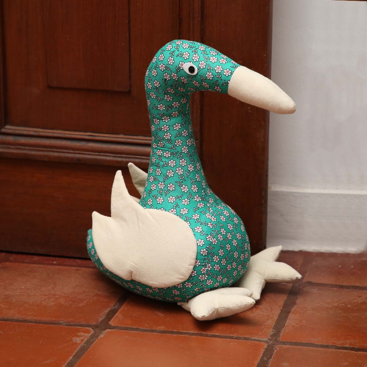 Turq Duck Door Stopper