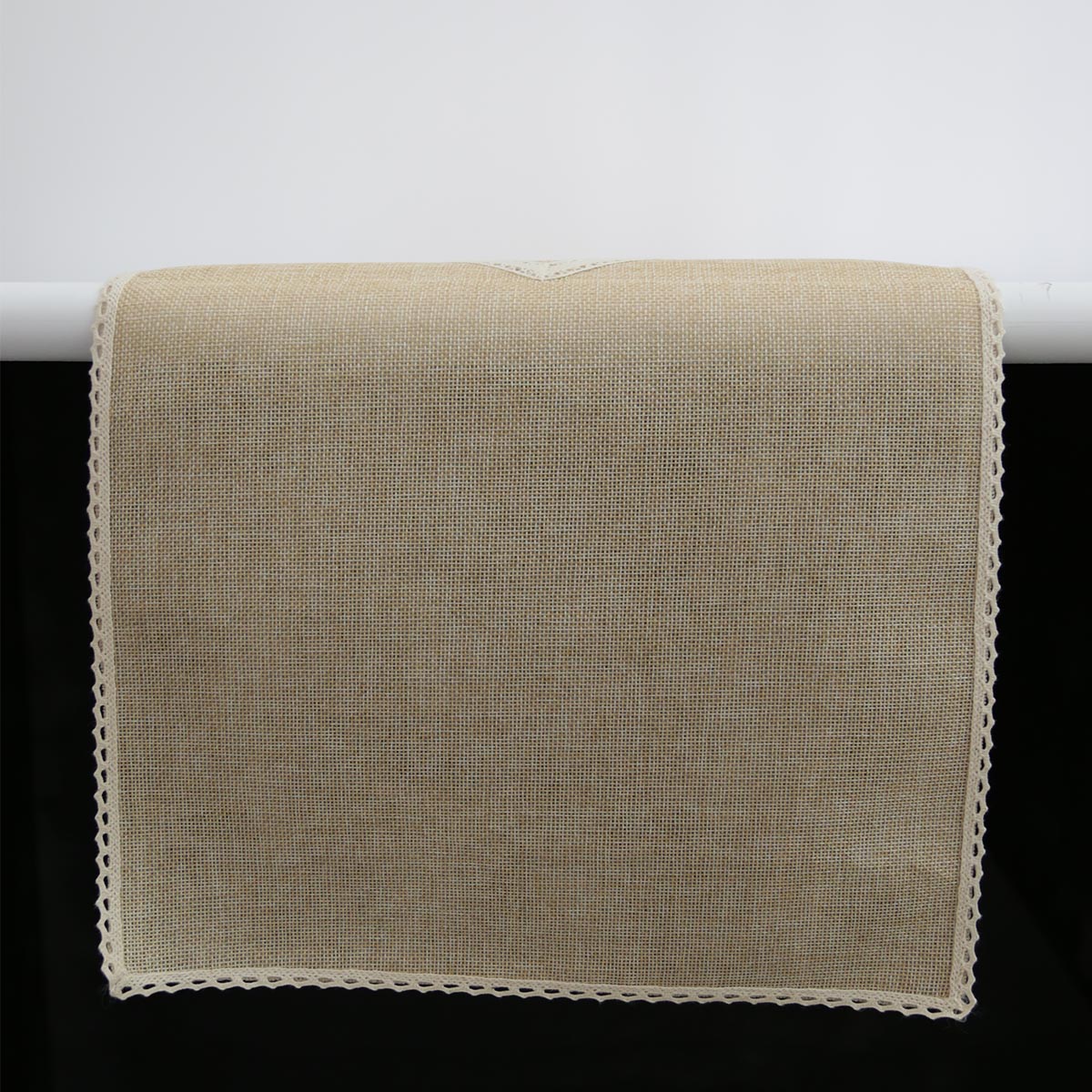 Beige Burlap Table Runner