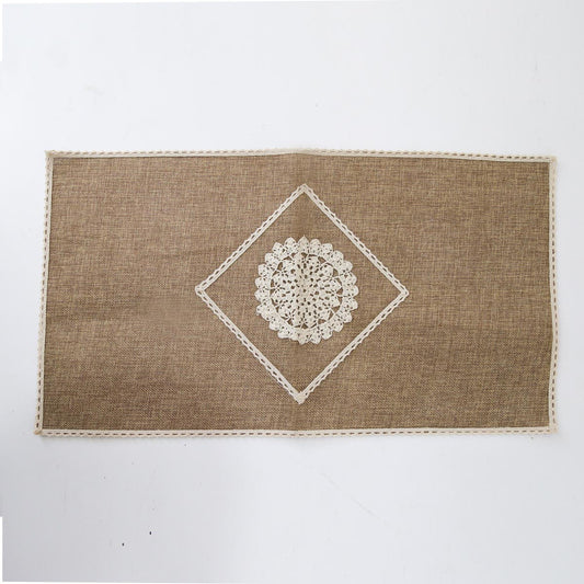 Brown Burlap Table Runner