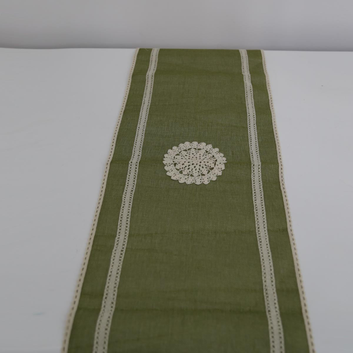 Olive Burlap Table Mat Set