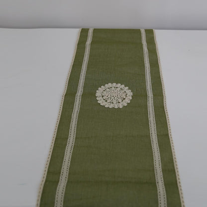 Olive Burlap Table Mat Set