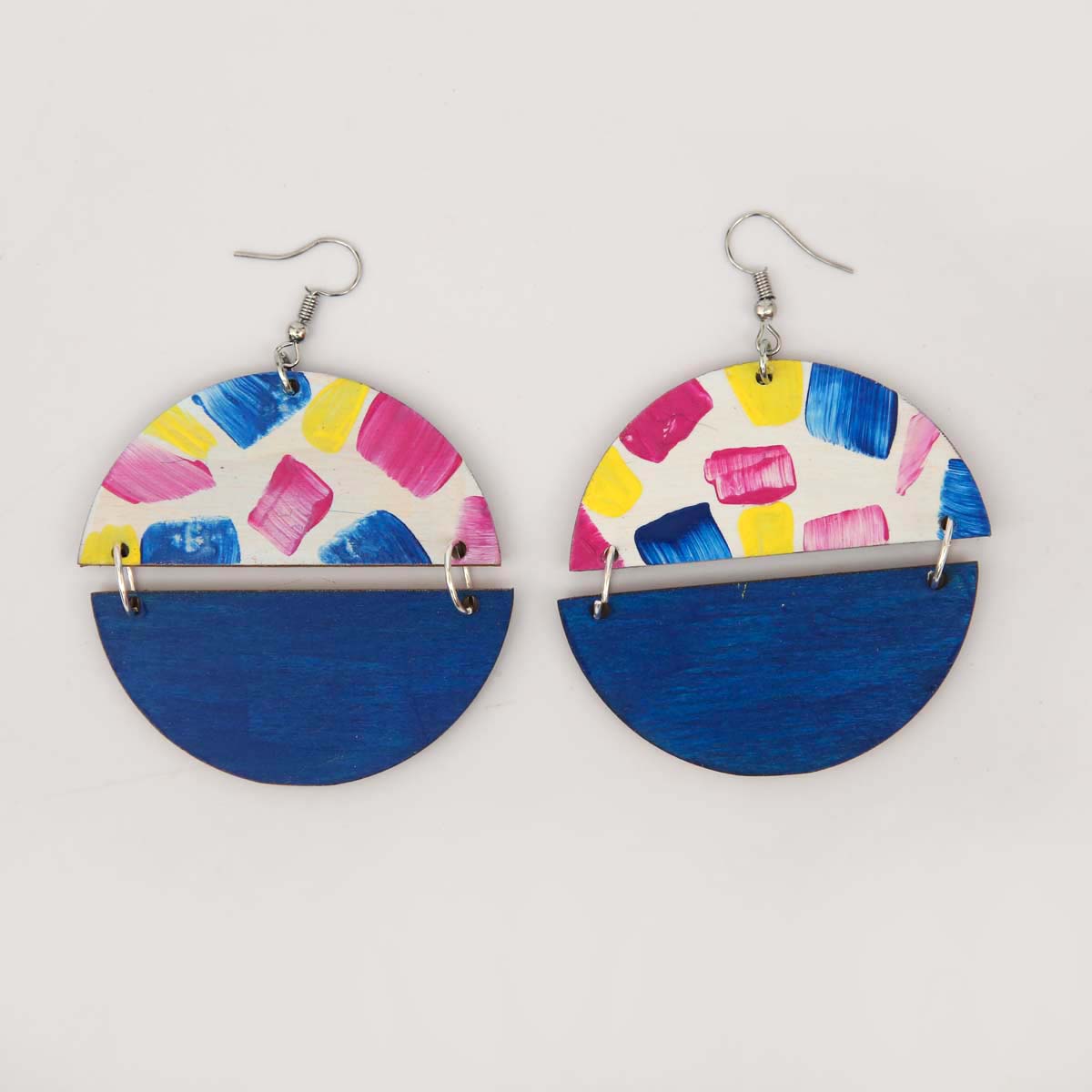Candy Sphere Wooden Earrings