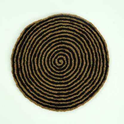 Swirl Round Coir Carpet