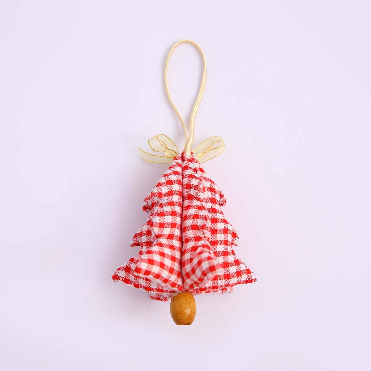 Red Checked Tree Ornament