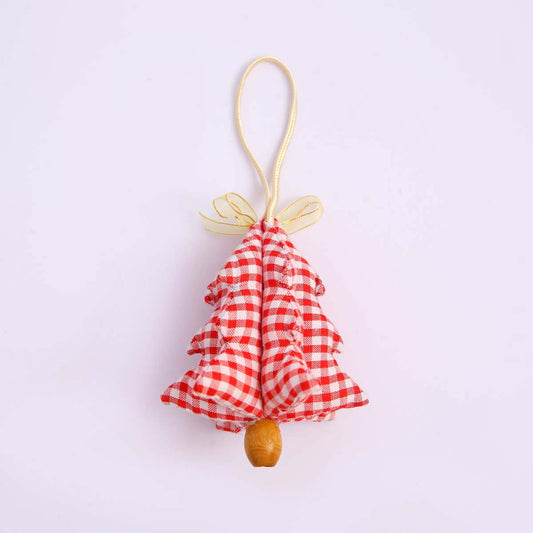 Red Checked Tree Ornament