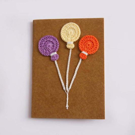 Balloon Crochet A5 Notebook