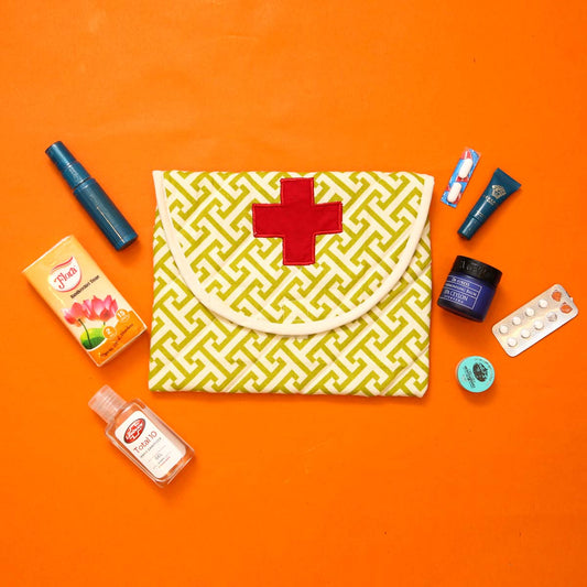 Geometric Sage Medical Pouch