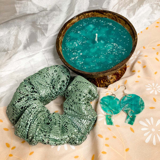 Fairy Dust Tea Tree Coconut Shell Candle - Large