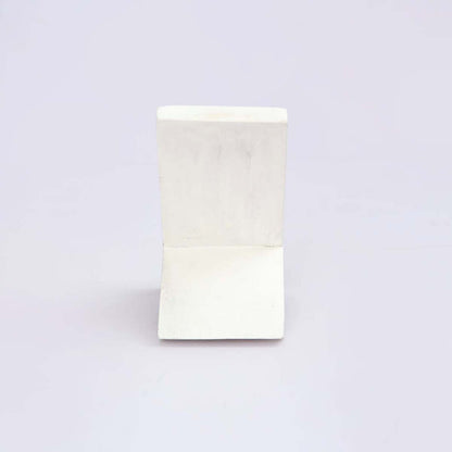 B&W Striped Wooden Phone Stand